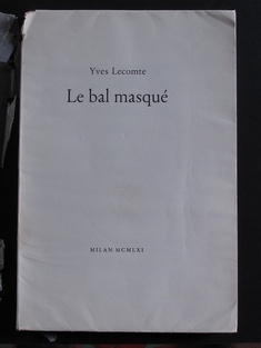 Le Bal Masque by Yves Lecomte (illus. CESARINO MONTI) Artists and Livres d'Artistes > MONTI