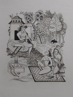 Vatsyayana - Kama Soutra ( illus. Claude DURRENS ) Artists and Livres d'Artistes > DURRENS