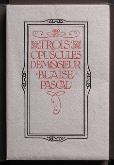 Trois Opuscules de Monsieur Blaise Pascal (Louis JOU ) Rare and Interesting - Livres français