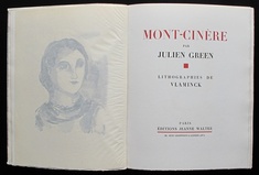 Mont-Cinère by Julien Green ( illus. Maurice de VLAMINCK ) French Books/Livres en Français by illustrator > VLAMINCK